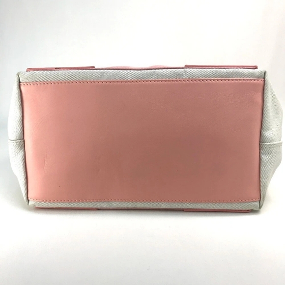 Authentic BALENCIAGA 339933 Navy Cabas S Hand Bag Tote Bag Canvas/Leather Natura - Picture 3 of 12